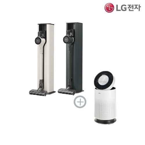 [5 더블] LG오브제컬렉션 청소기(그린 / 베이지) +퓨리케어 공기청정기